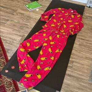 Angelina Pink and Yellow Taco Print Sleepwear